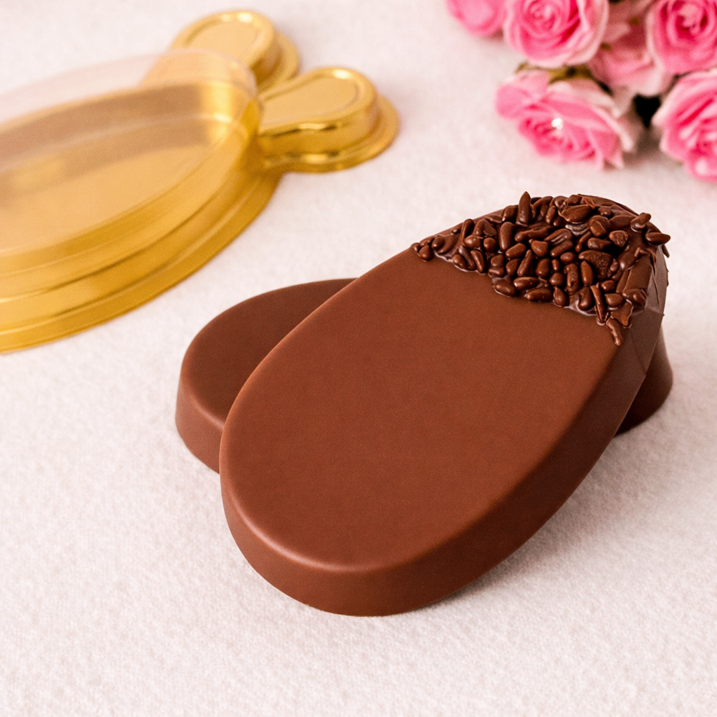 Barra de chocolate artesanal recheada